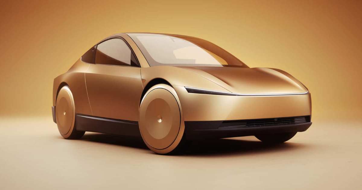 Tesla Cybercab показаний спереду