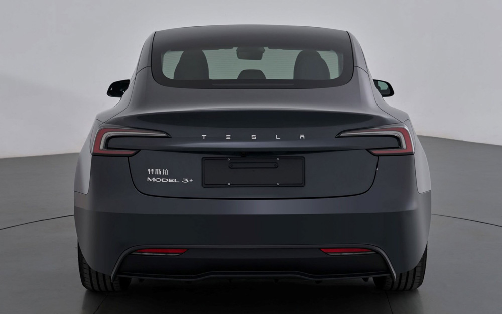 Tesla Model 3+ in China, illustration by MIIT