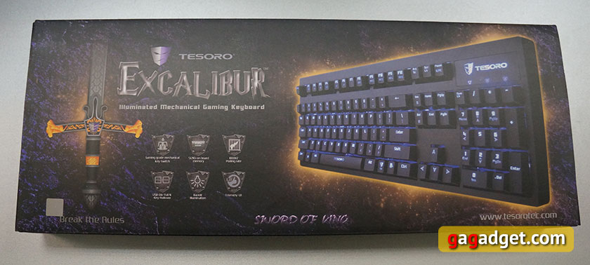 Обзор механической клавиатуры начального уровня Tesoro Excalibur Red Switch-2