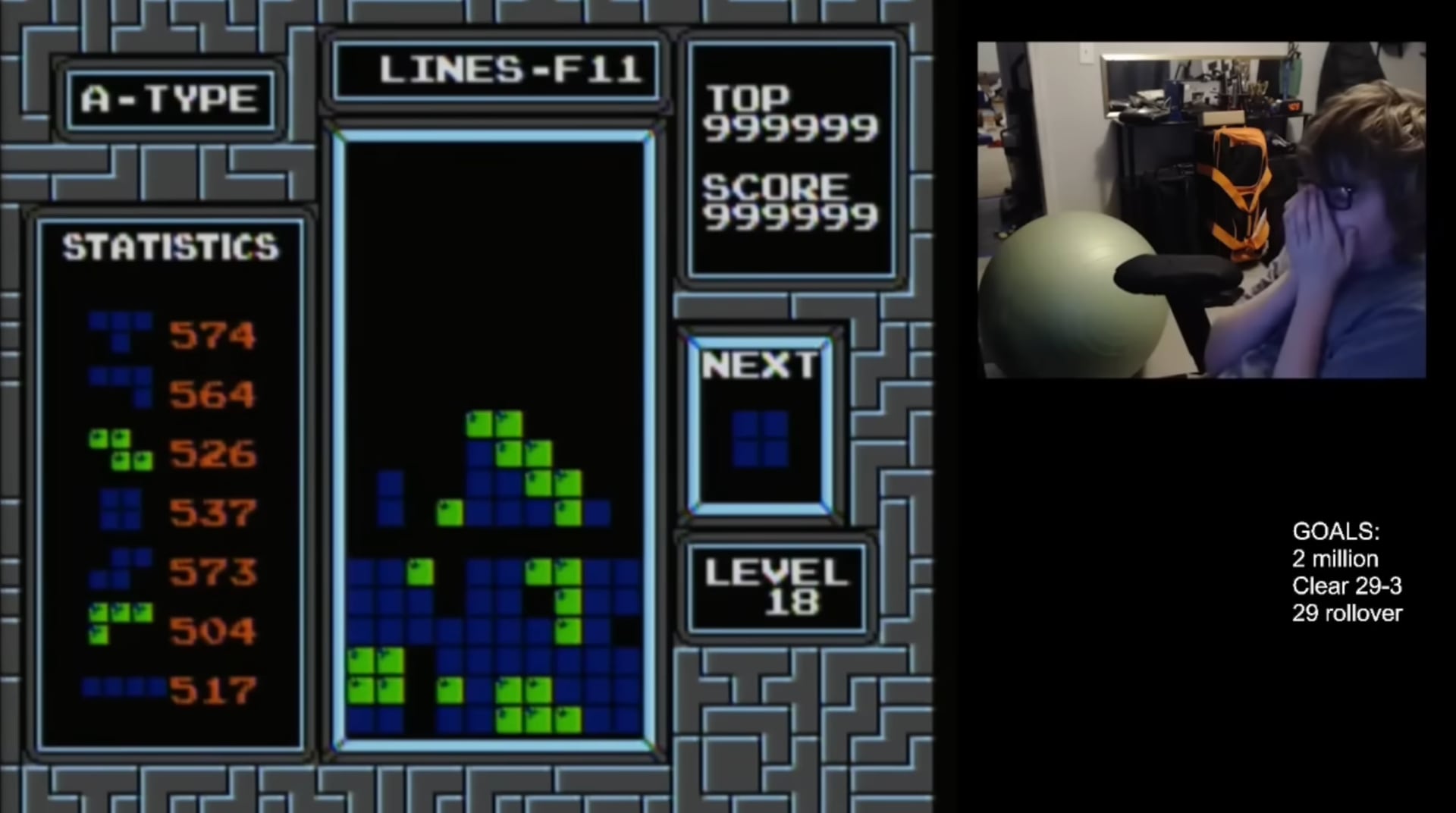 13-year-old Willis Gibson from the USA became the first person to complete ALL of Tetris (video)
