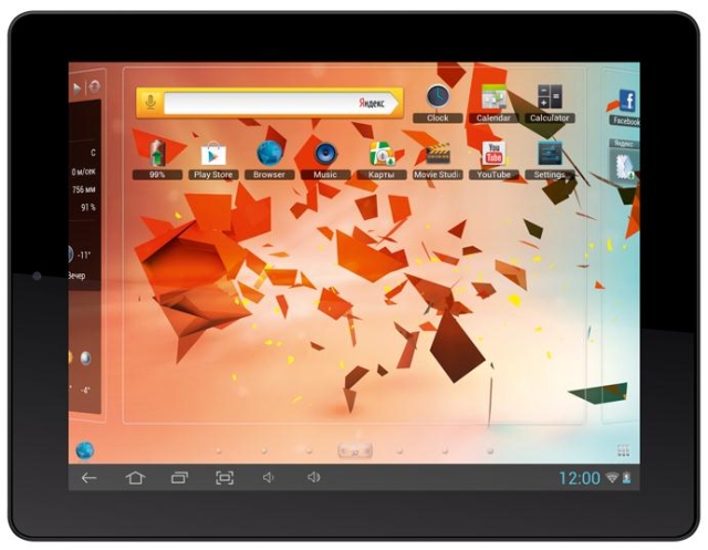 Планшет TeXet TM-9750HD с 4-ядерным процессором и IPS-дисплеем 2048х1536
