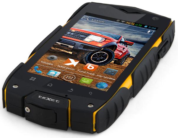 Смартфон-бронетранспортер TeXet X-driver с классом защиты от влаги и пыли IP68-2