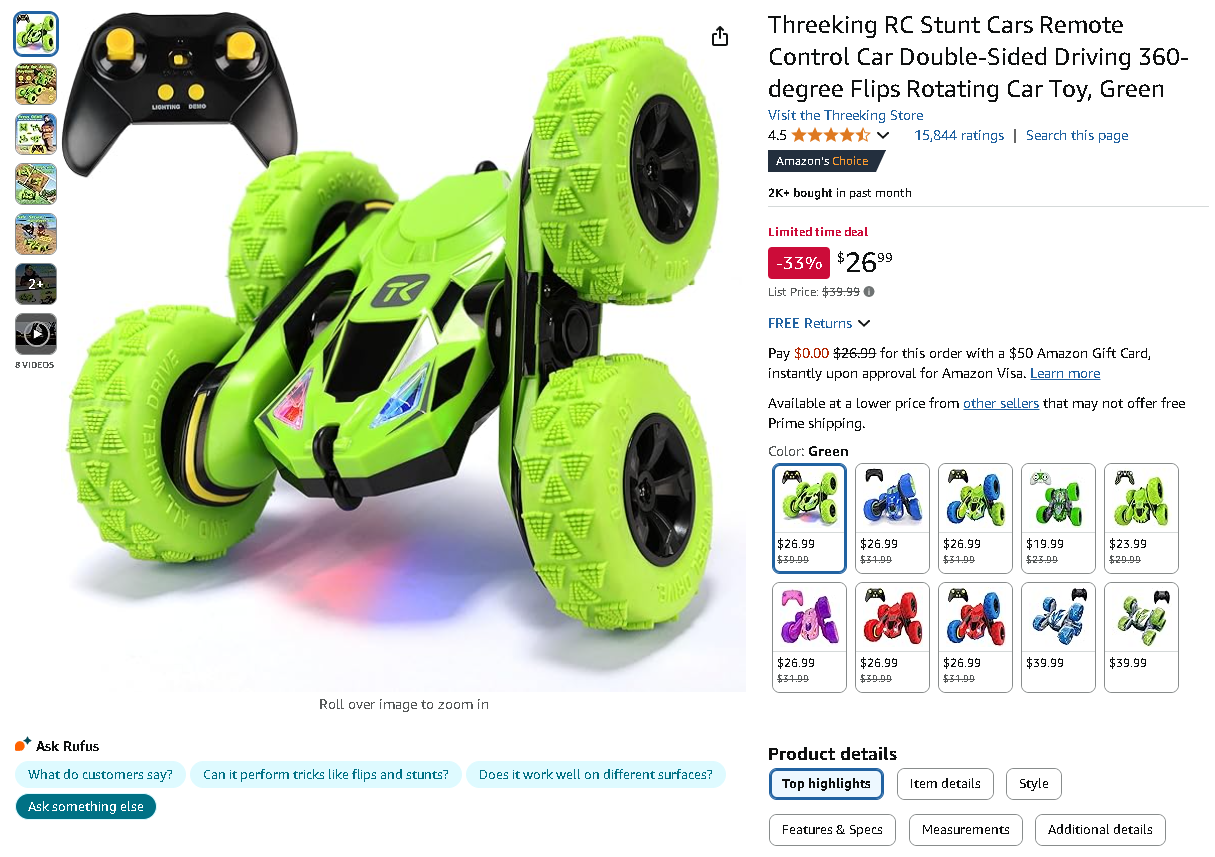 Threeking RC Car Screenshot of the Threeking RC Car