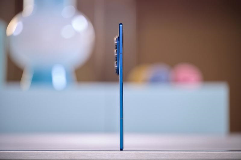 Samsung Galaxy Z Fold 7 smartphone in the speaker