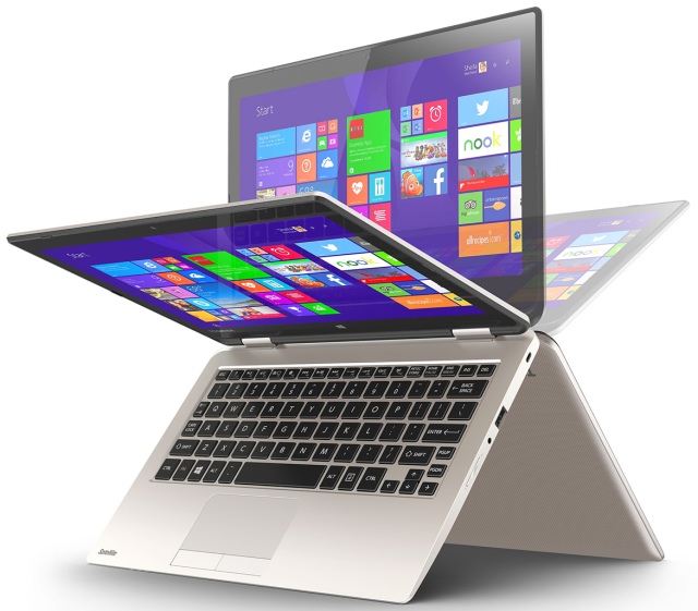 Недорогой ноутбук Toshiba Satellite Radius 11 с поворотным на 360° дисплеем