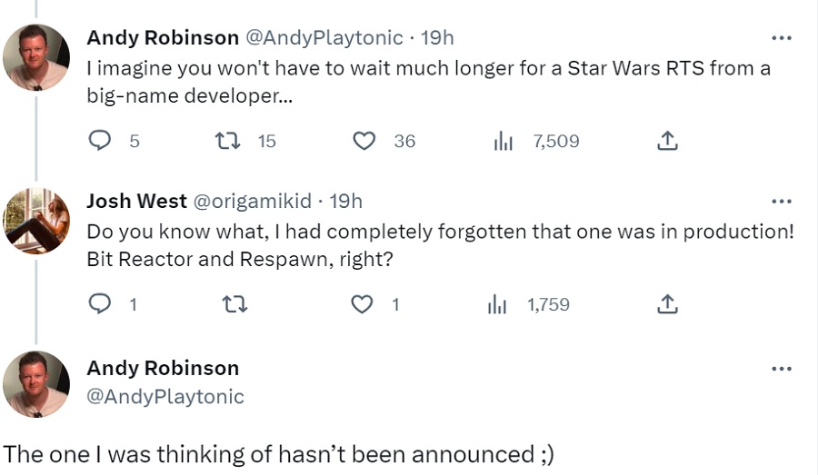 A reputable journalist has hinted that a real-time strategy game based on the Star Wars universe is in development, and it is not a game from Respawn Studios-2