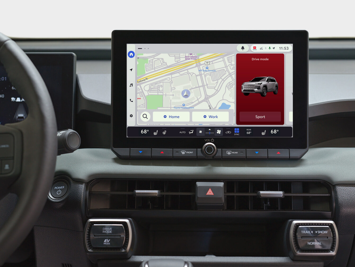Toyota Audio Multimedia 2-Widget Navigation and Sport Drive Mode