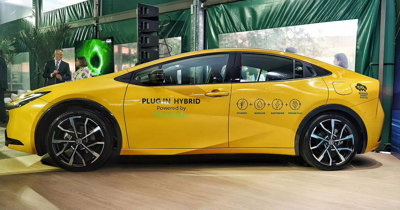 Toyota Prius PHEV + Ethanol. Photo: Toyota