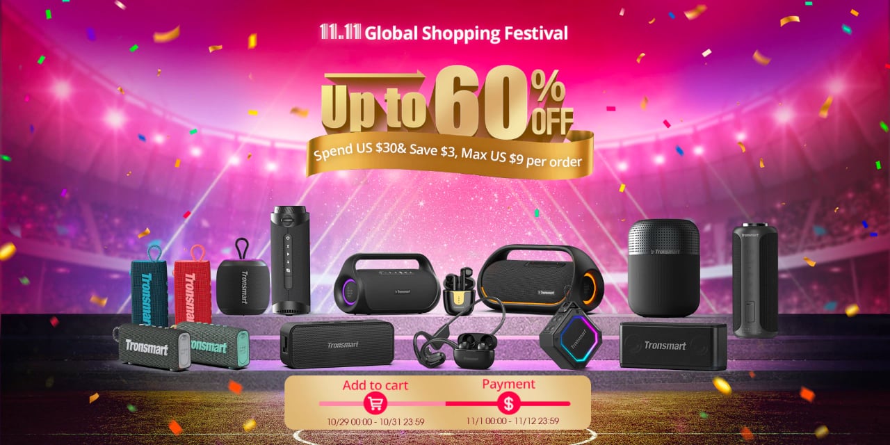 Last chance to get up to 60% off Tronsmart speakers and headphones 