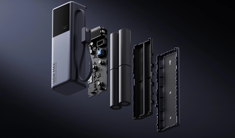 Illustration of Xiaomi Power Bank PB2165 and packaging