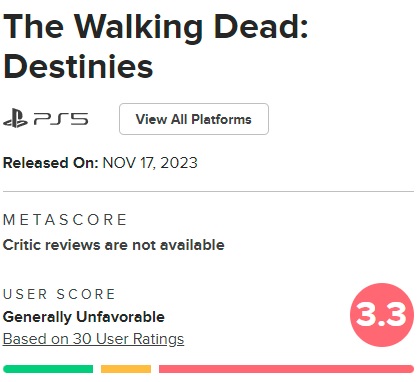 The developers of Skull Island: Rise of Kong never cease to amaze the public: The Walking Dead: Destinies, another failed game from GameMill Entertainment, has been released-2