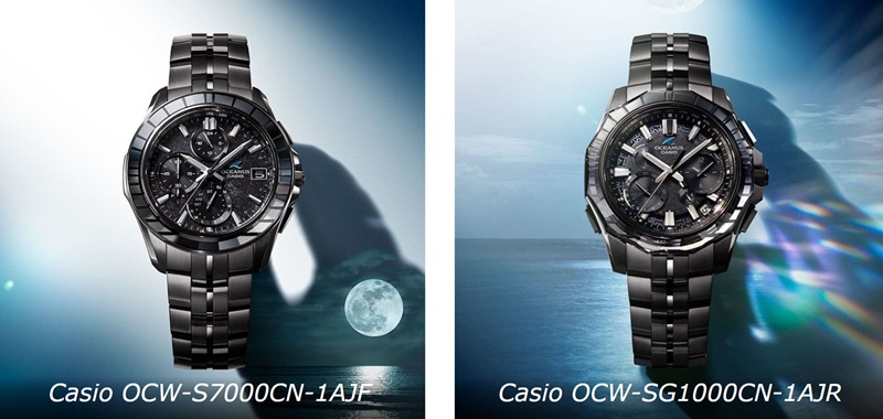 Casio Oceanus Manta watches in Calm Night style