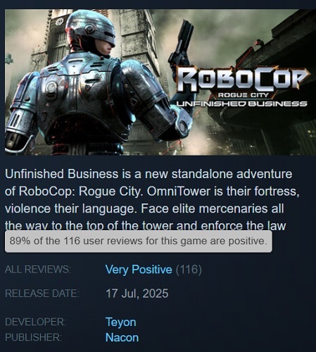 A still from the game Unfinished Business