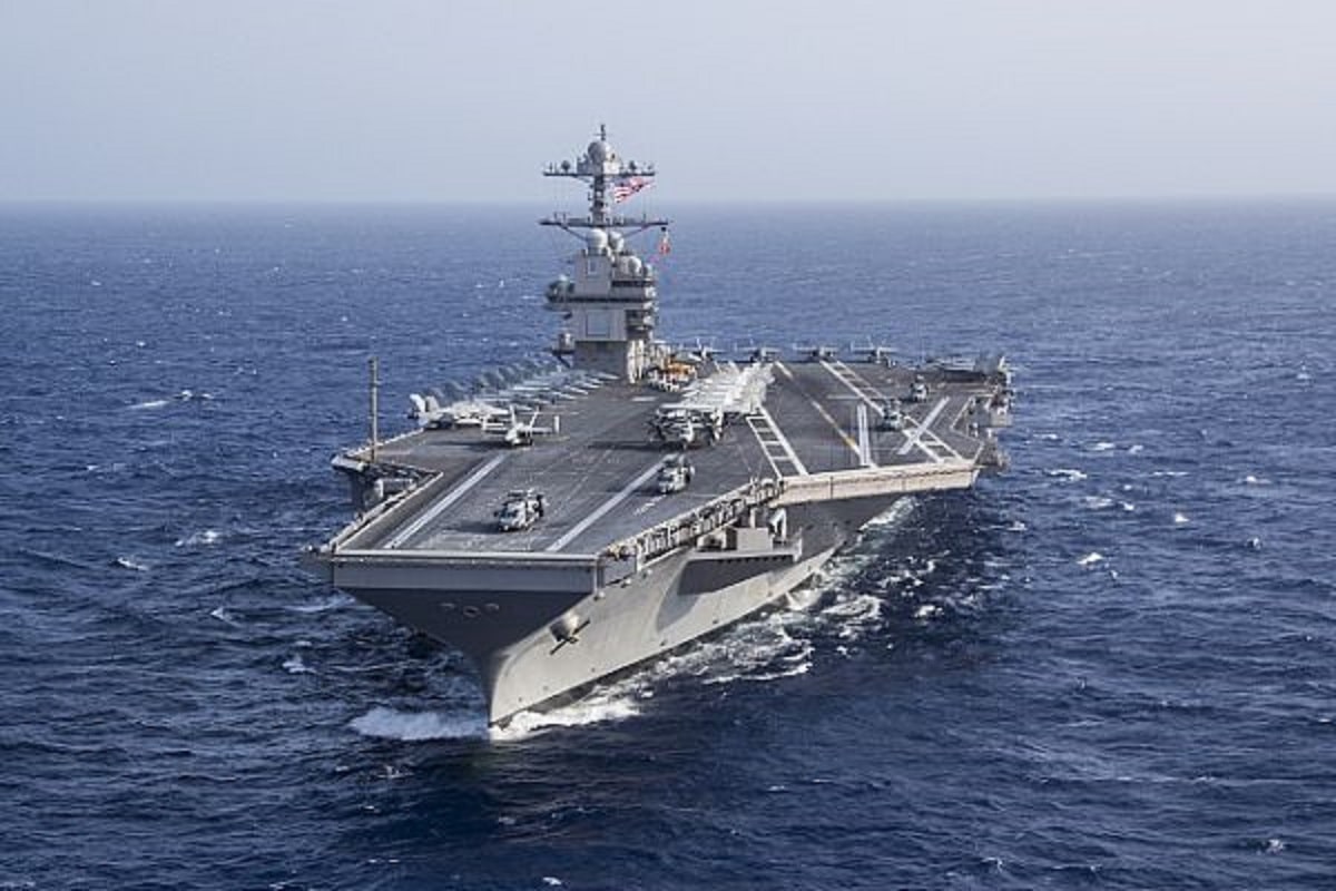 The US has sent the world's largest aircraft carrier USS Gerald R. Ford with five Arleigh Burke-class destroyers and the missile cruiser USS Normandy to Israel-2