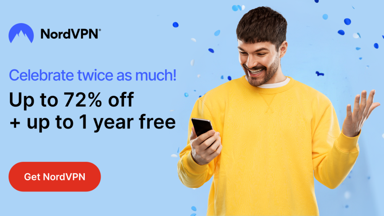 NordVPN Anniversary Discount Screenshot Screenshot of NordVPN Page showcasing the anniversary discount