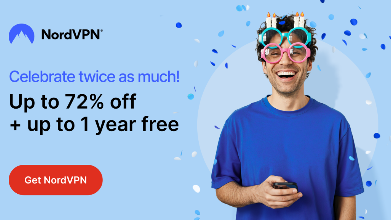 Screenshot of NordVPN advertisement