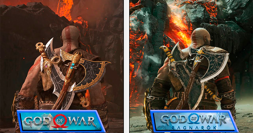 Progression folle : un blogueur compare la version PC de God of War 2018 sur des paramètres Ultra et God of War Ragnarok sur PlayStation 5