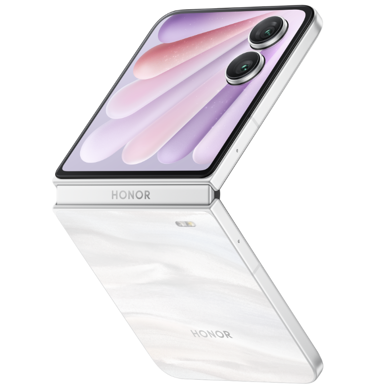Дизайн смартфону Honor Magic V Flip 2 в кольорі білий