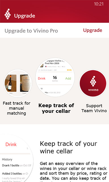 Приложения для Windows Phone: Vivino Wine Scanner-8