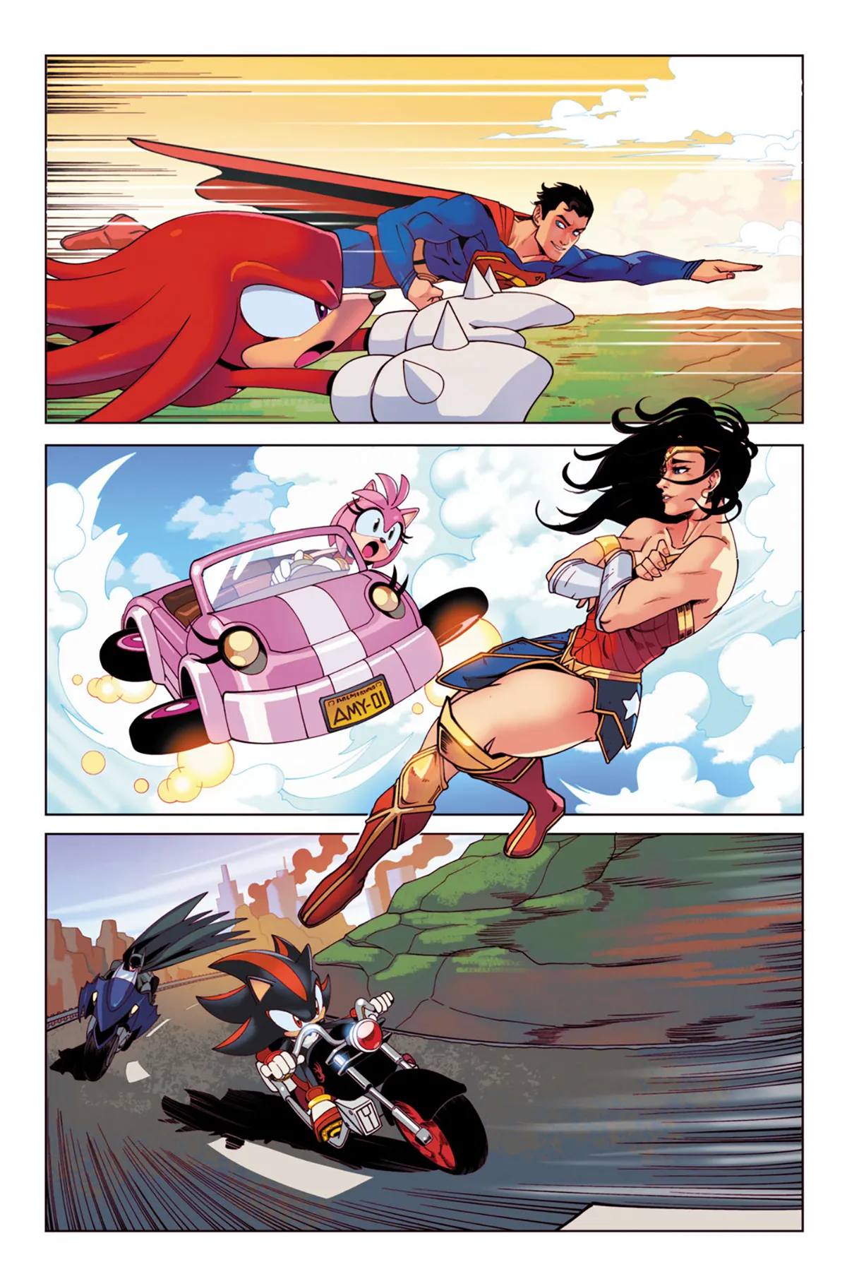 Joint adventures of Sonic and the Justice League