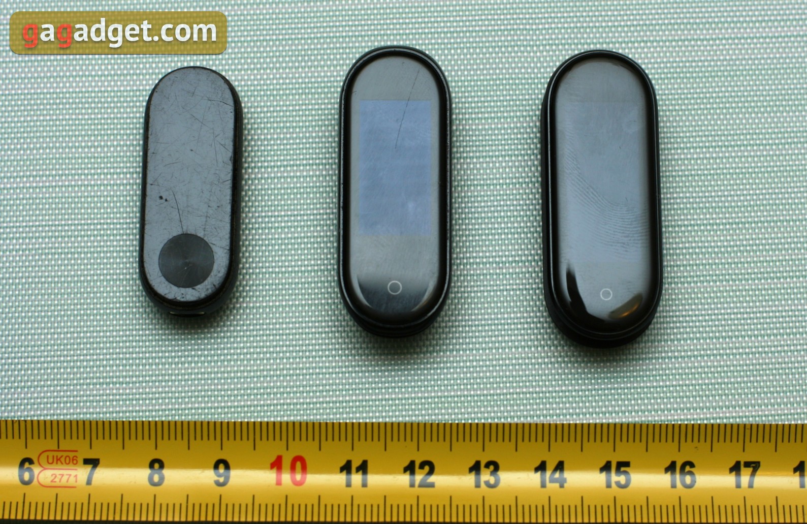 Xiaomi Mi Band generations design