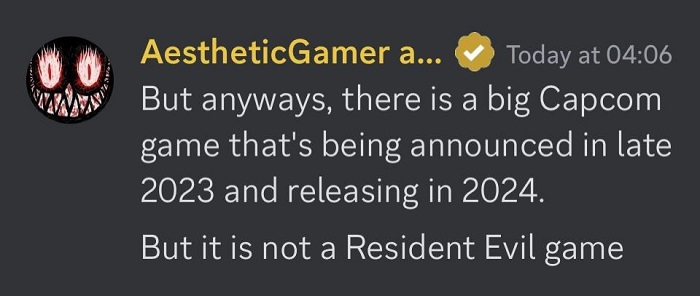 Insider: Capcom will not release any new Resident Evil games in 2024. The company's next game could be a sequel to Monster Hunter-2