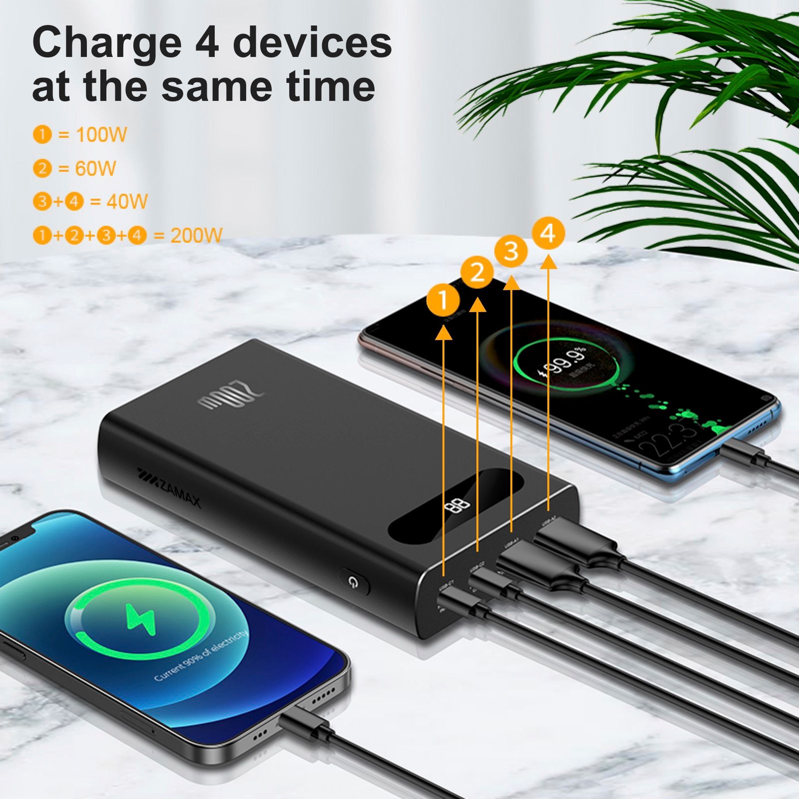 ZAMAX Flash Power Bank: внешний аккумулятор на 20 000 мАч мощностью в 200 Вт за 3 499 гривен с бесплатной доставкой-2