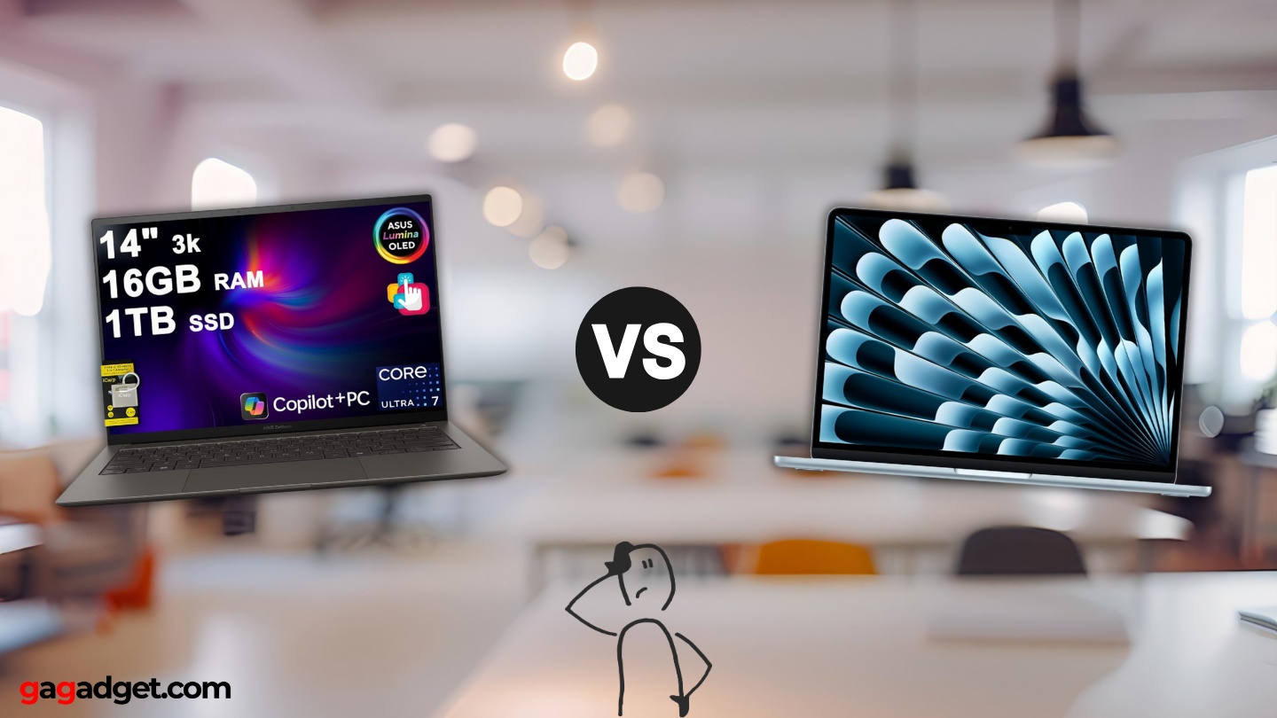 Zenbook S14 versus Macbook Air M4