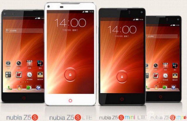 ZTE выпустила Android-смартфоны Nubia Z5S и Z5S mini