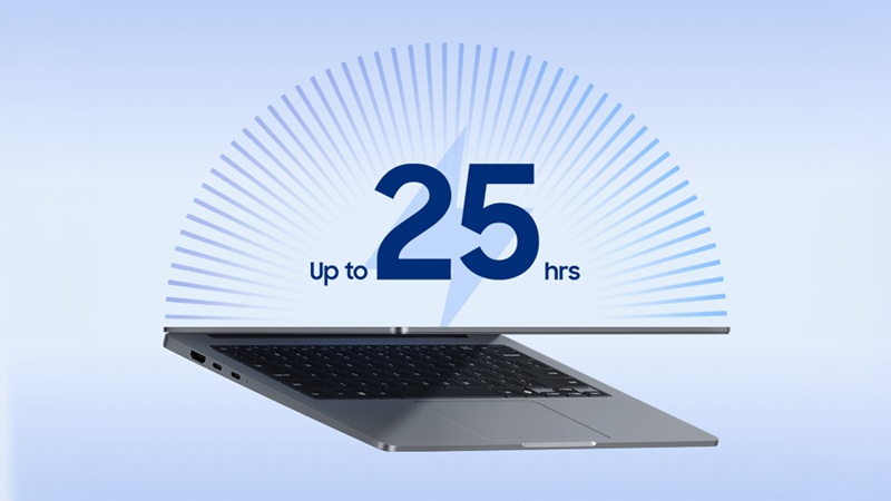 Samsung Galaxy Book 6 — écran LCD 14 pouces WUXGA avec revêtement antireflet.