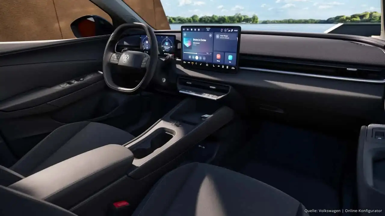 Центральна консоль Volkswagen ID. Polo з фізичними перемикачами