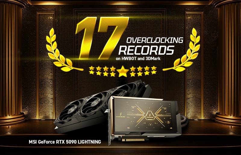 MSI GeForce RTX 5090 Lightning Z at CES 2026