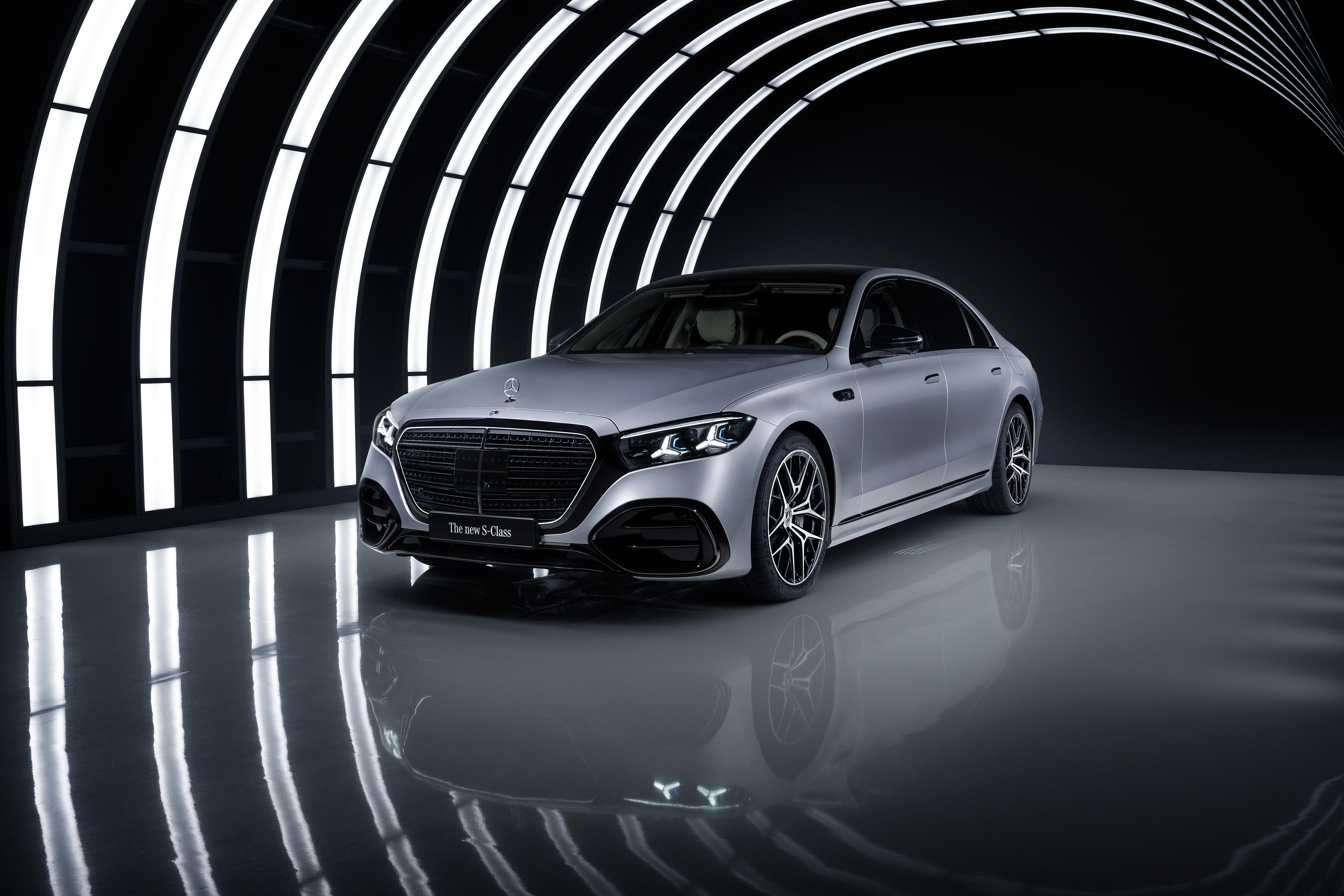 Front View of Updated Mercedes-Benz S-Class 2026