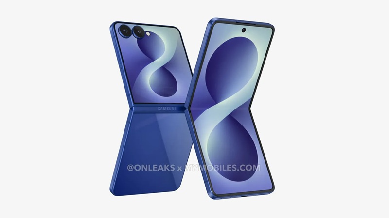 Rendu CAO du Galaxy Z Flip 8 - Vue 1