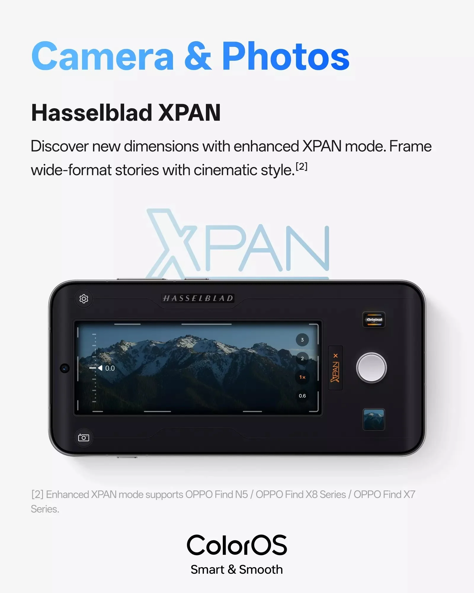 Wide format XPAN with watermarks