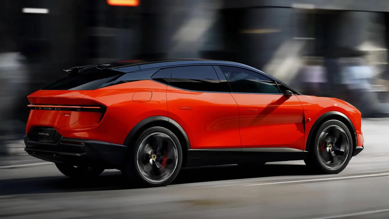 Задній вигляд 2026 Lotus Eletre hybrid
