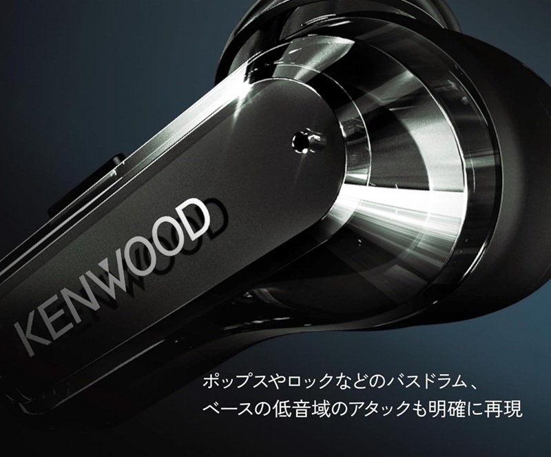 Kenwood Glass Core : le boîtier de la version standard s'ouvre vers le haut.