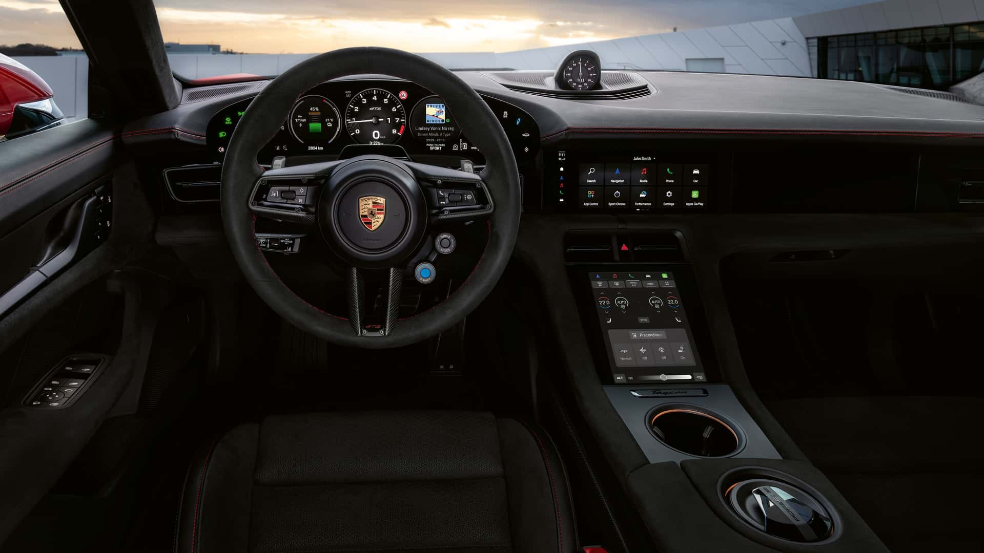 Детали интерьера Porsche Taycan 2027