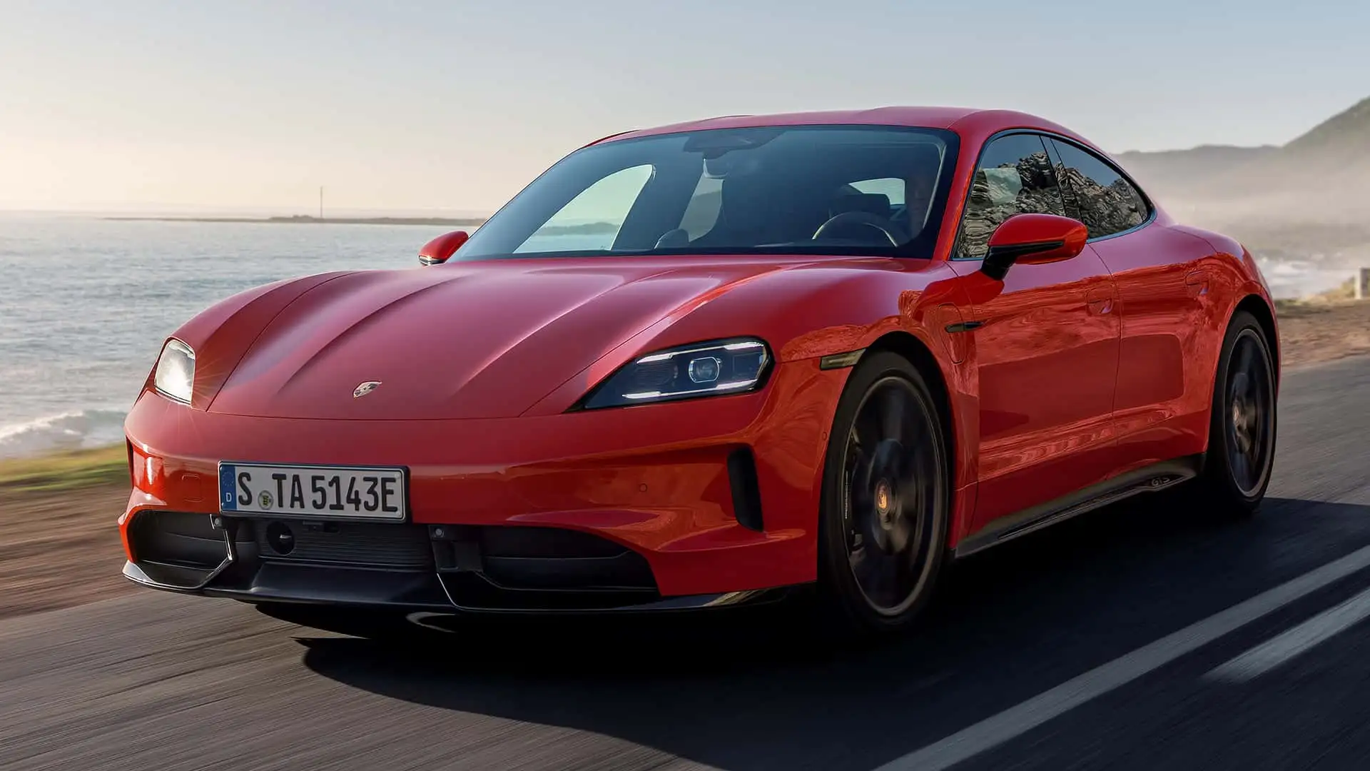 Обновленный Porsche Taycan 2027 экстерьер