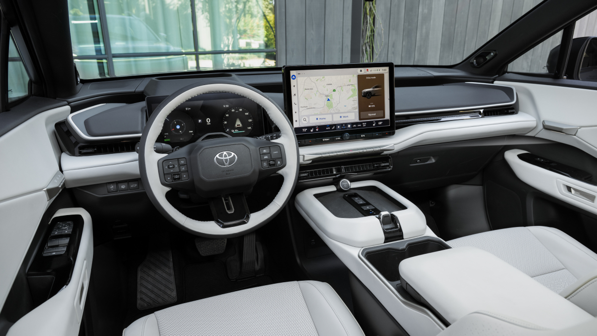 Electric Toyota Highlander 2027 interior view 1