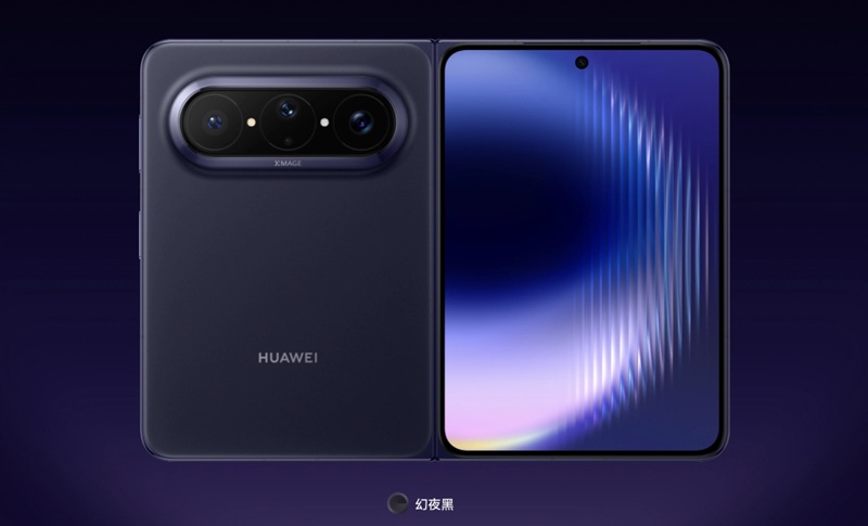 Huawei Pura X Max in indigo