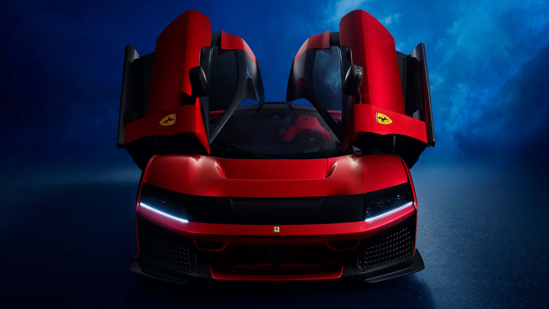 Interior of Ferrari F80 with carbon details
