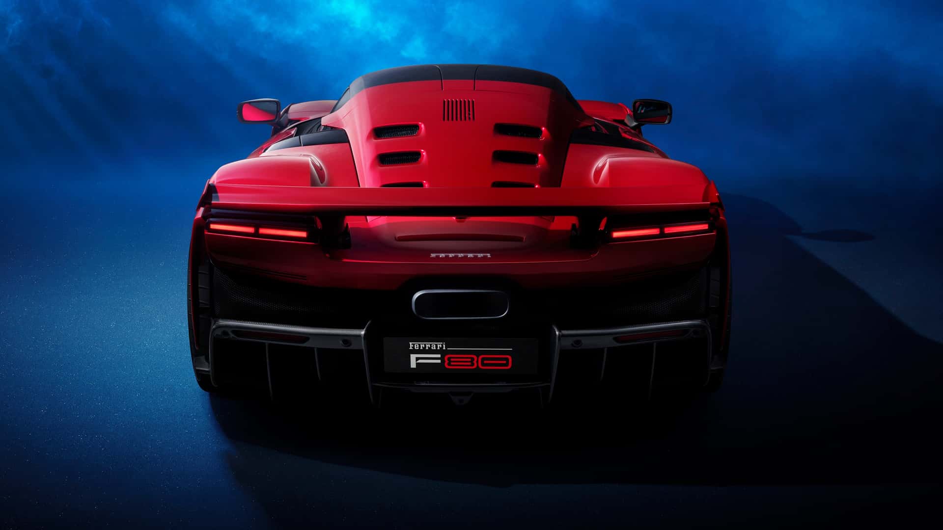Ferrari F80 exhaust system