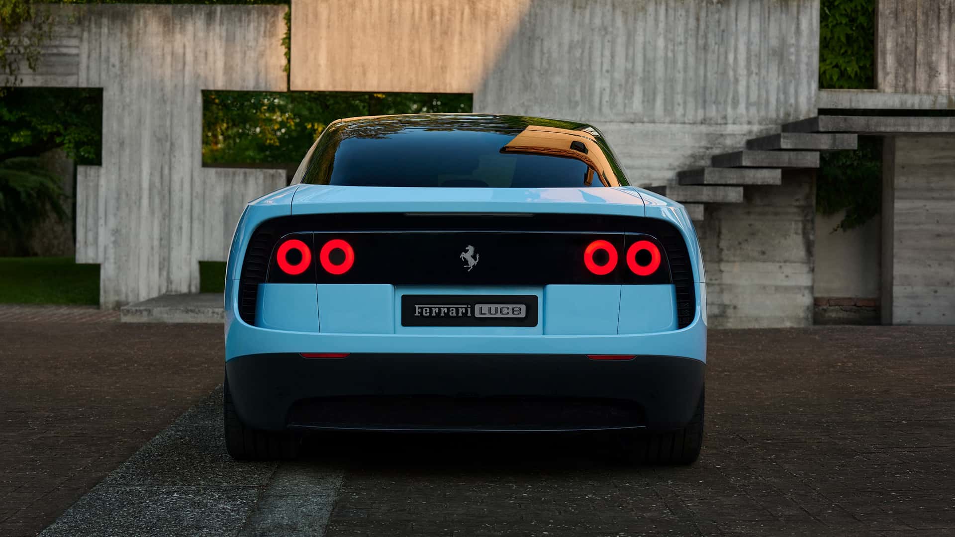 Side view of Ferrari Luce