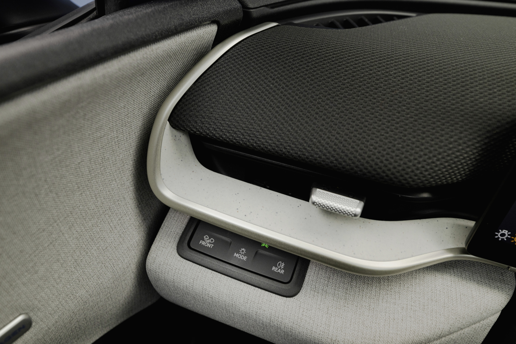 Window control buttons of Volkswagen ID. Polo