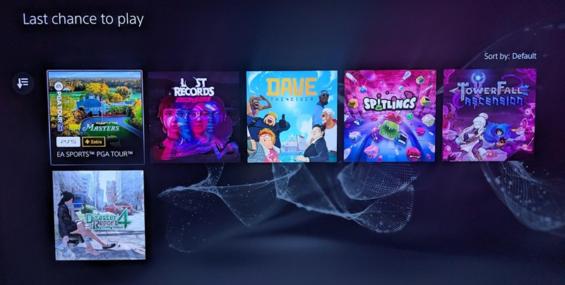 PS Plus games in the library