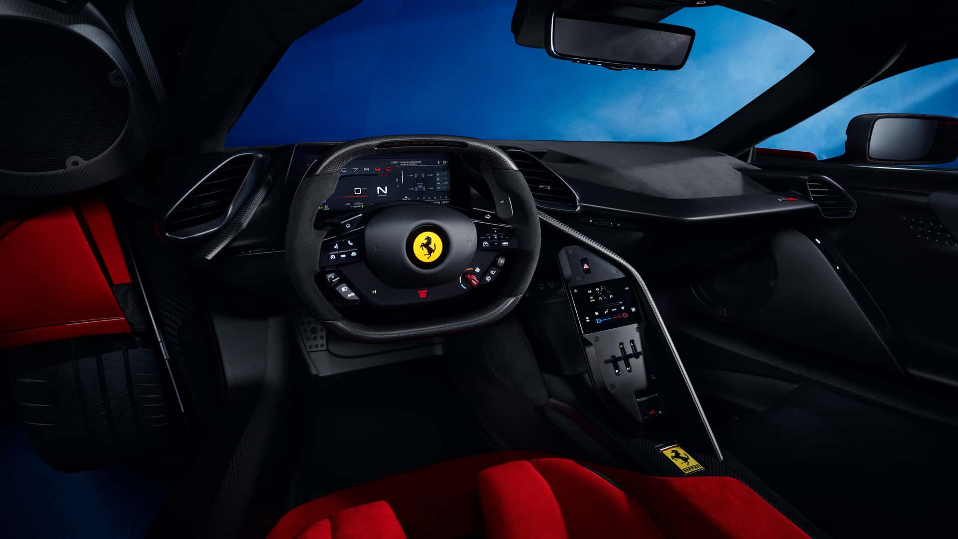 Ferrari logo on F80