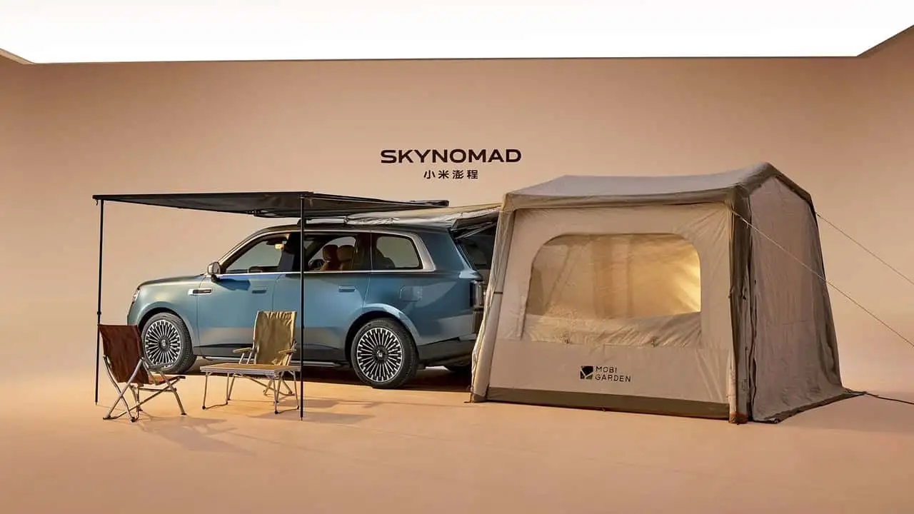 Двоярусний дах автомобіля Xiaomi SkyNomad зсередини