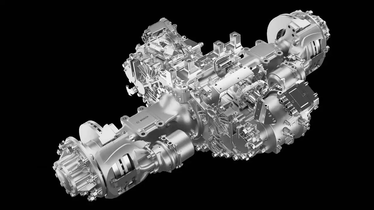 Електрична вісь Bosch Rigid eAxle в експозиції