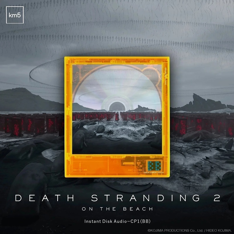 The translucent orange shell is modelled after the BB Pod from Death Stranding 2.
